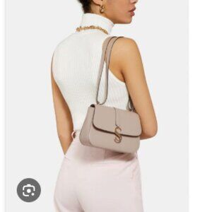 Strathberry S Convertible Shoulder / Crossbody Flap Bag in Cappuccino